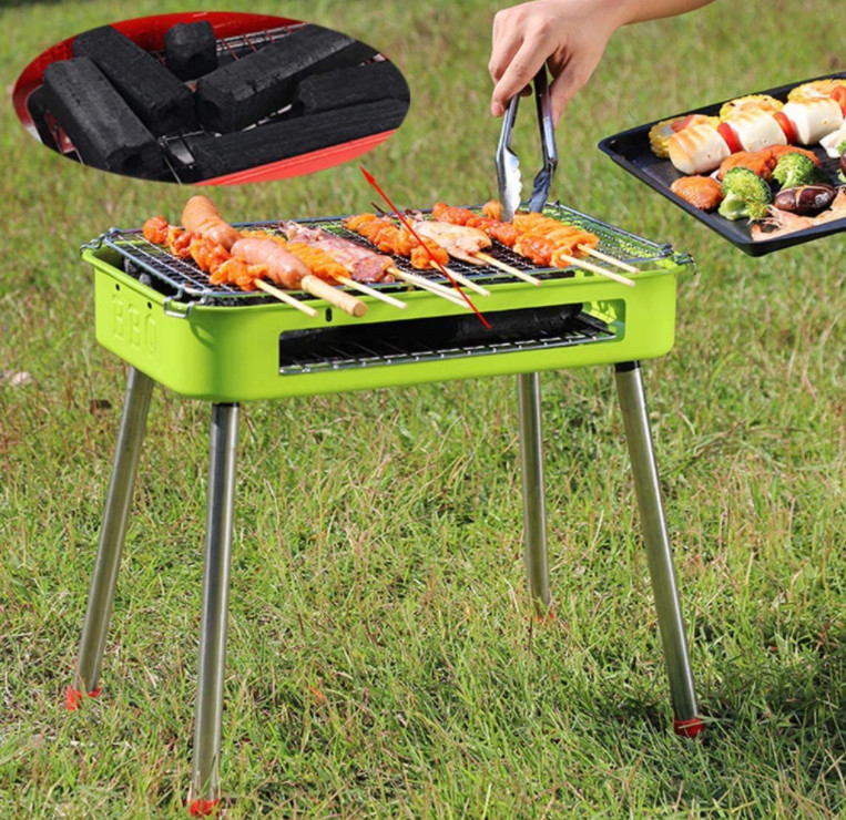 Lò nướng điện và than tích hợp 2 trong 1 điều chỉnh nhiệt Electric BBQ Grill