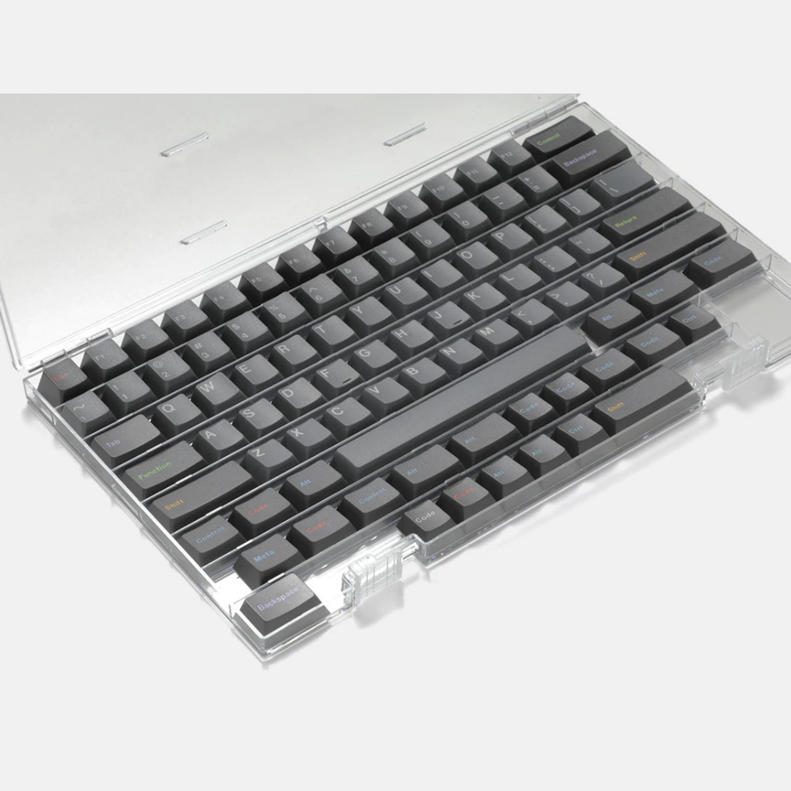 Keycaps Storage Box Plastic Organizer Waterproof with Cover Portable for PC Keycaps