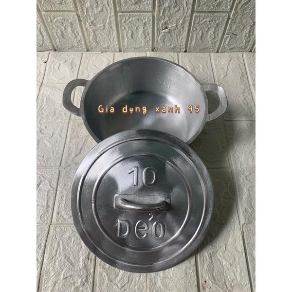 Nồi gang đúc 21cm siêu dầy siêu bóng chất lượng