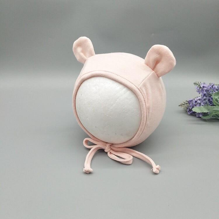 Mũ cotton tai thỏ cho bé