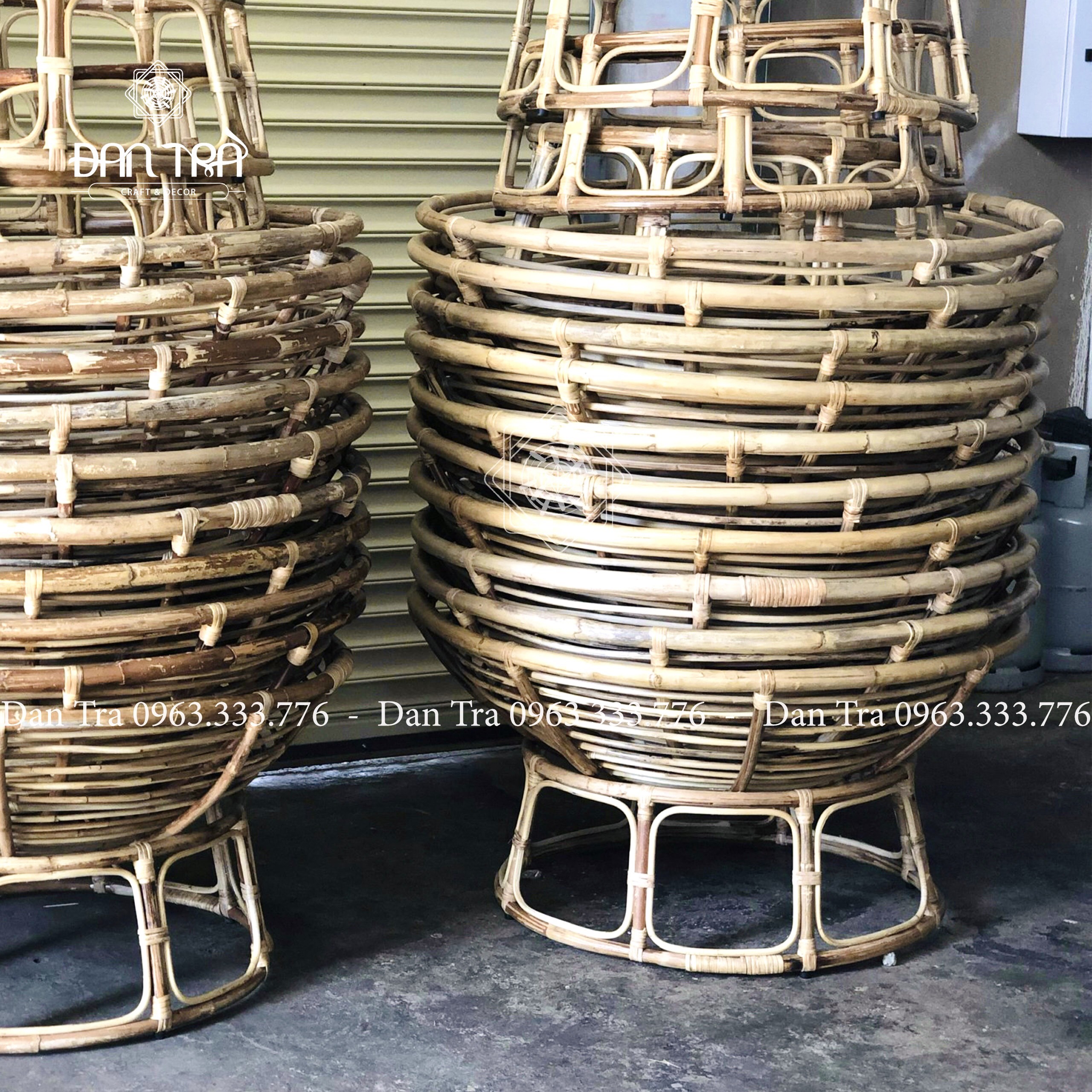 KHUNG GHẾ THƯ GIÃN PAPASAN " 100CM " KÈM NỆM CANVAS CAO CẤP - Nội Thất Mây Tre Đan
