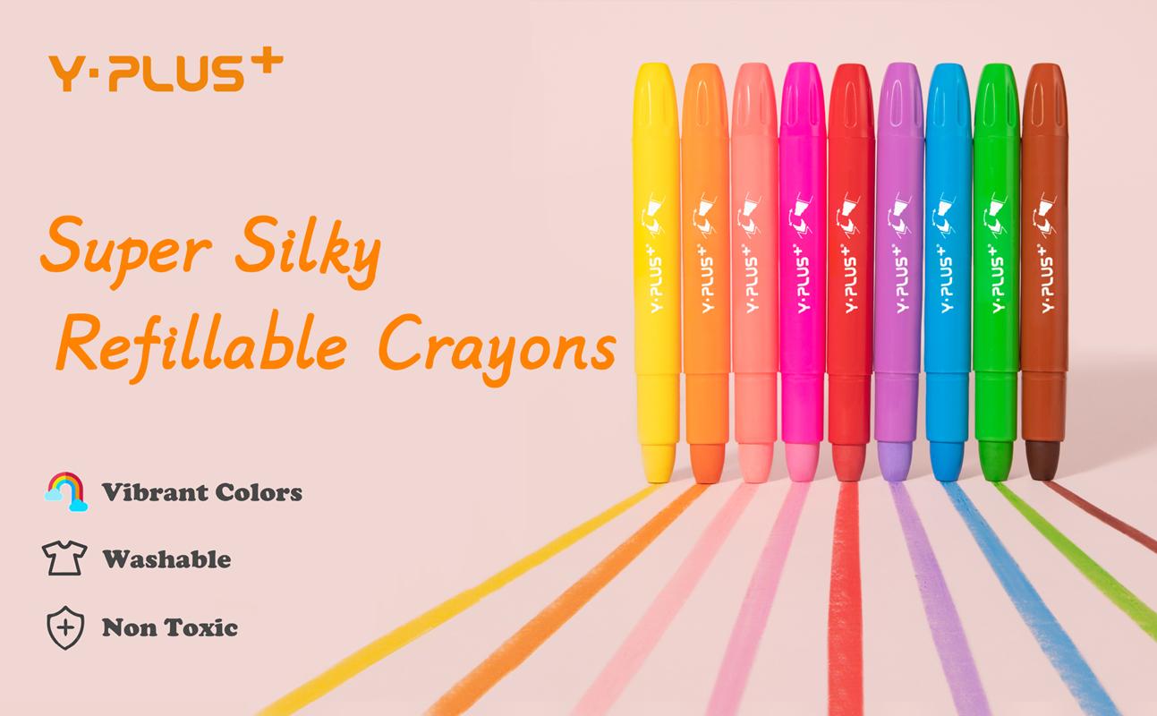 Hộp 12 Màu Sáp Gel Meteor Kèm 12 Ruột - Y Plus+ GC210300