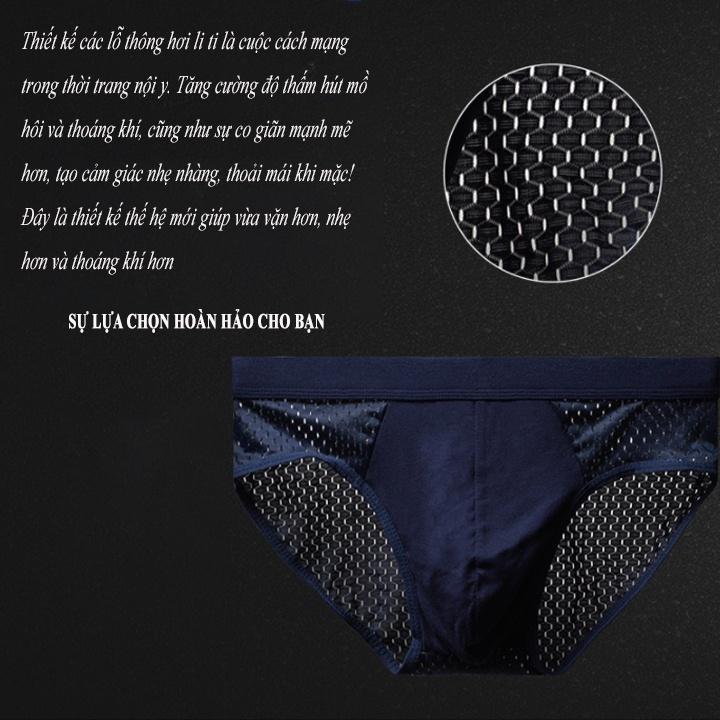 Quần Lót Nam, Quần Sịp Chéo Thông Hơi Xuất Nhật Cao Cấp