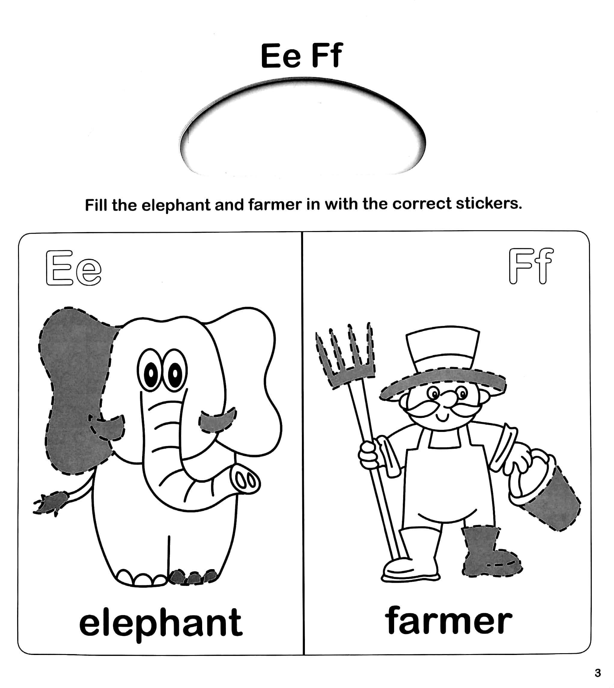 Early Learning ABC - Sticker Activity