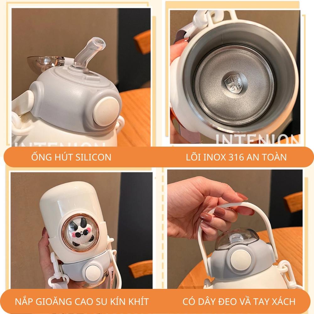 Bình giữ nhiệt cute lõi inox 316 TiLoKi TGM01 dung tích 700ml - Bình nước giữ nhiệt cute - Ly giữ nhiệt dễ thương có sticker