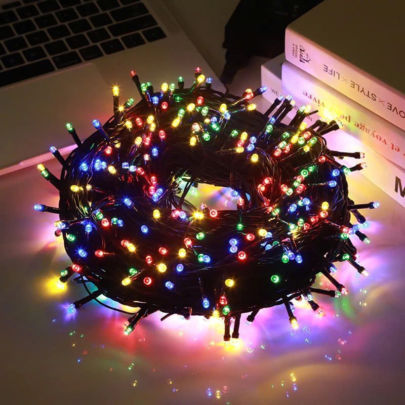 Dây Đèn LED Nháy Kim Cương 20M–40M Nhiều Màu/Vàng, Chống Nước IP65, Trang Trí Ngoài Trời Noel Tết- HÀNG CHÍNH HÃNG MINIIN