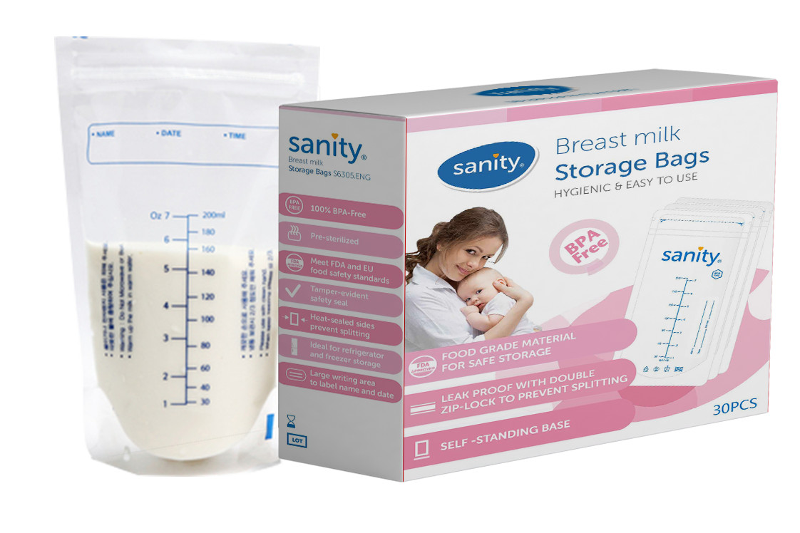 Máy Hút Sữa Điện Đơn SANITY AP154AE + Tặng Kèm Hộp 30 Túi Trữ Sữa Sanity