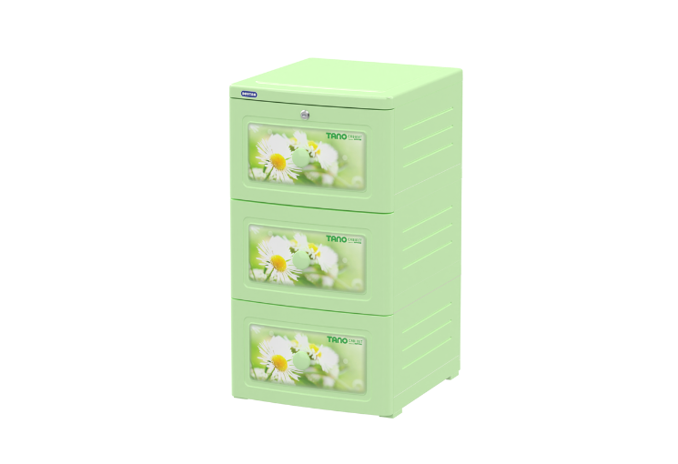 Tủ Tano 3 Ngăn DUY TÂN Nhựa PP/ABS, Tủ Quần Áo Đa Năng, Tiện Lợi