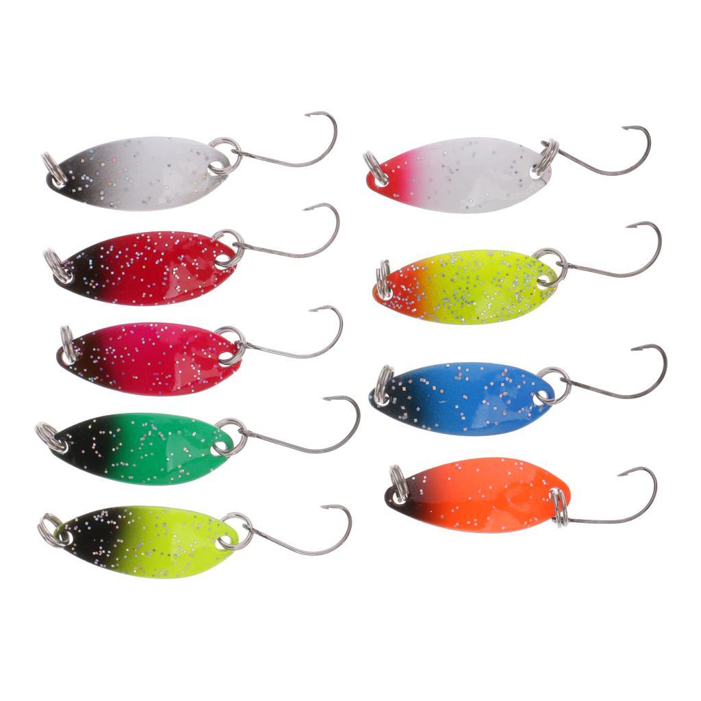 13 Pieces Spinner Spoon Fishing Lure Hard Metal Jig Head Wobblers Lure Popper Baits