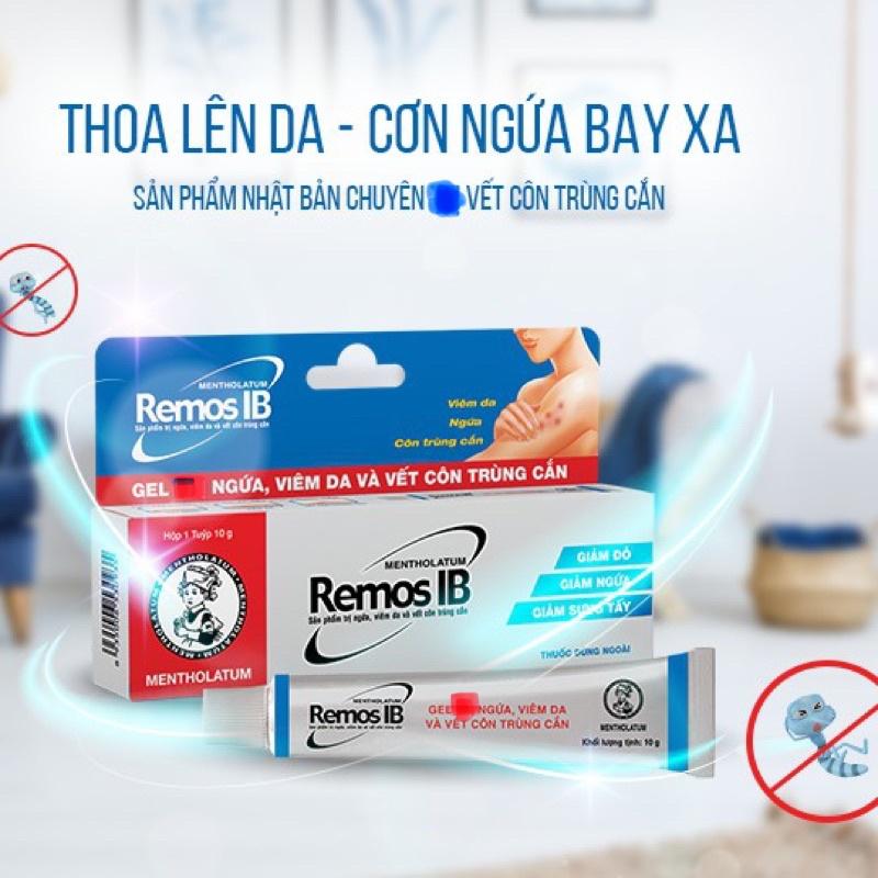 REMOS IB - GEL BÔI GIẢM NGỨA DO MUỖI ĐỐT, CÔN TRÙNG CẮN