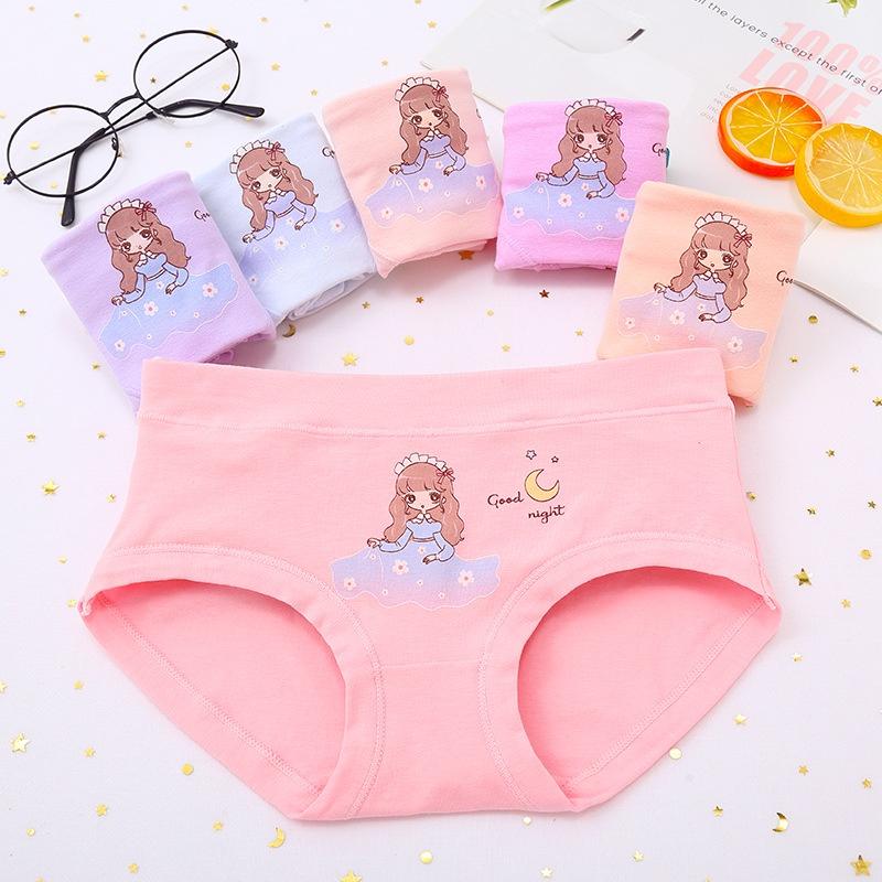 Set 5 quần chip tam giác bé gái KIDS GENZ QUẢNG CHÂU , quần lót trẻ em cotton cao cấp mềm mịn thoáng mát bảo vệ CHO BÉ