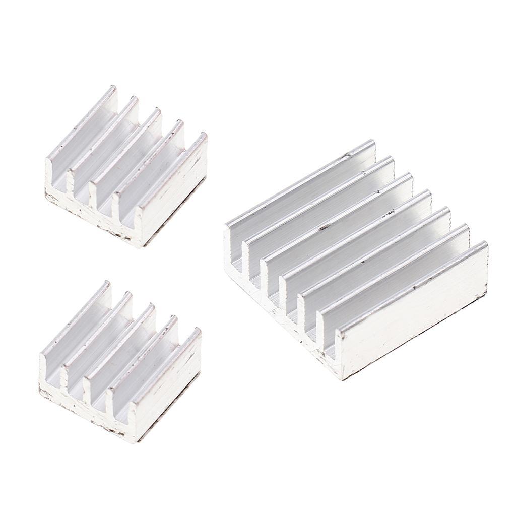 3PCS One Set Aluminum Heatsink Cooling with Adhesive Kit for Raspberry Pi