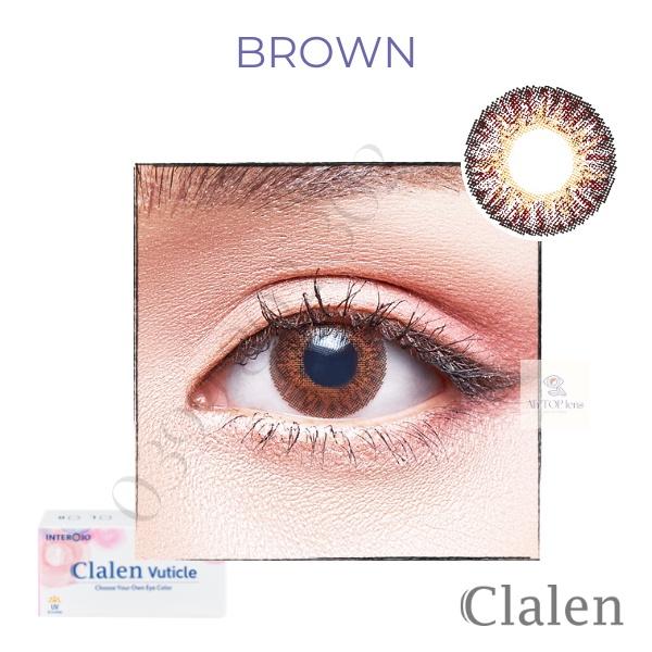 Lens màu nâu Clalen Vuticle cho đôi mắt tự nhiên và rạng rỡ