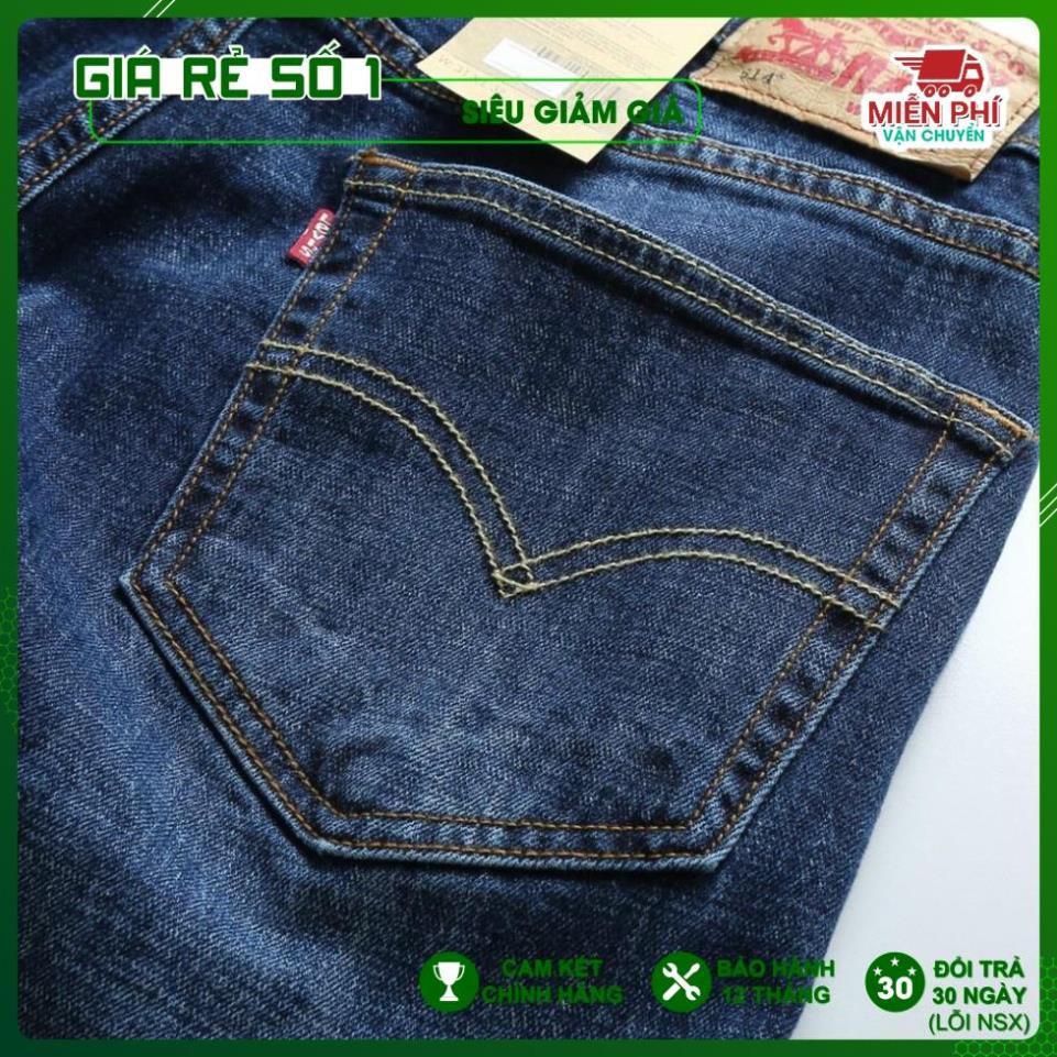 Quần Jeans Hàng xịn Made in Cambodia, ống đứng, dáng suông, co giãn nhẹ.