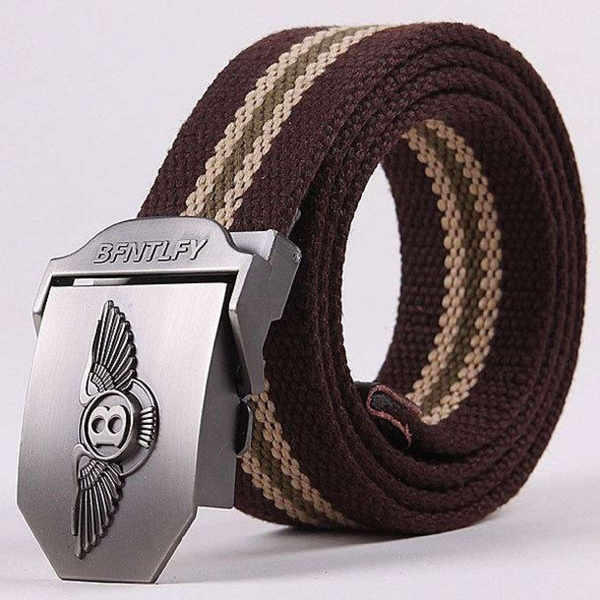 Thắt Lưng Nam Vải Cavas , Phong Cách Hiện Đại, Năng Động Chiều Dài 120cm, Đầu Khóa Hợp Kim Thép Không Ghỉ Hàng Chính Hãng