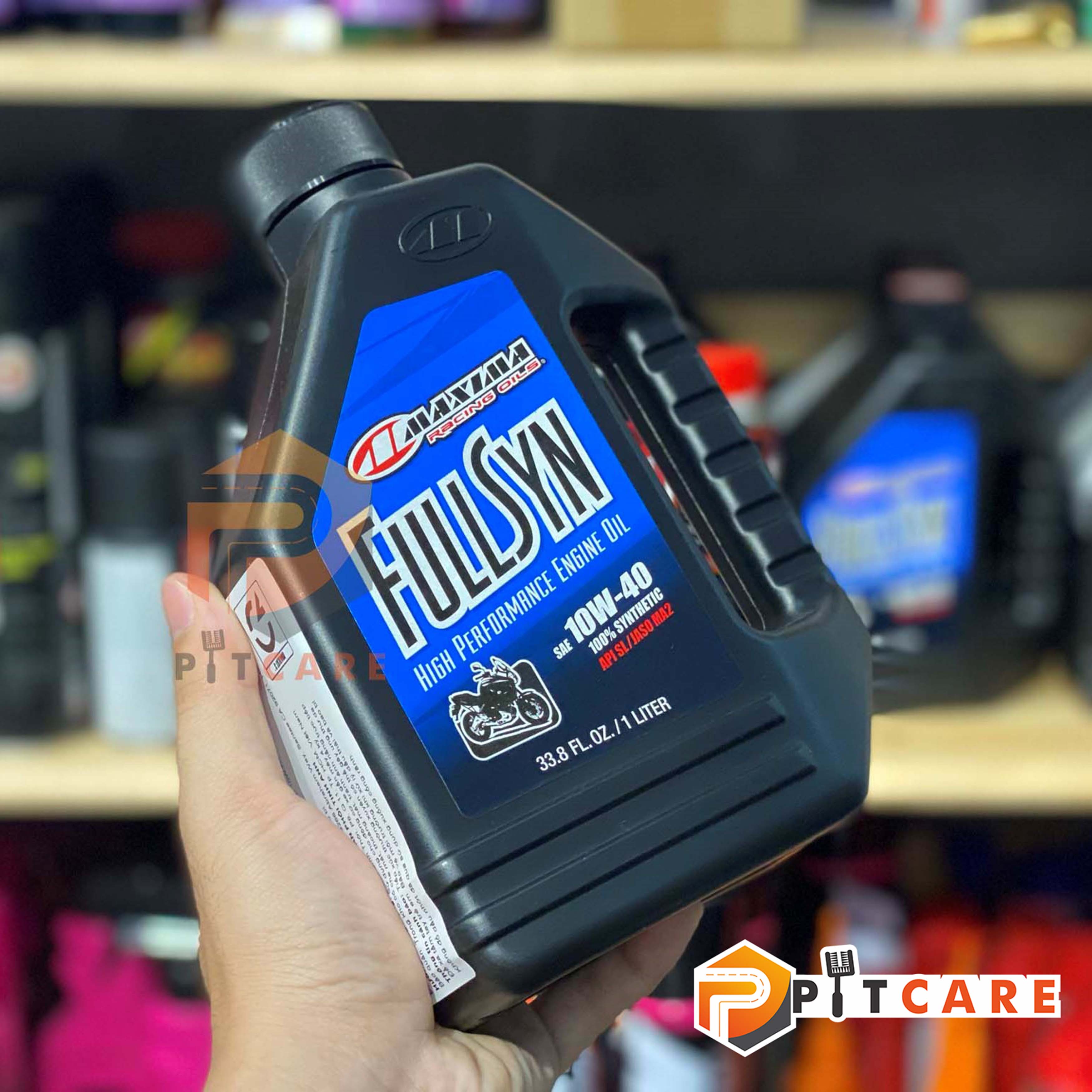 Nhớt Xe Máy Động Cơ 4 Thì Maxima Full Syn 10W40 100% Synthetic JASO MA2 Có Chiết Lẻ Nhập Khẩu Chính Hãng