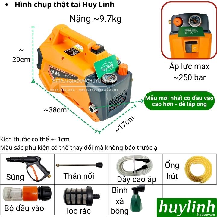 Máy xịt rửa xe chỉnh áp Osaka RS7 - 3000W - Motor cảm ứng từ lõi đồng 100% - Tặng béc máy lạnh, điều hoà
