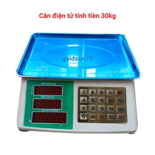 Cân điện tử tính tiền bán hàng tạp hóa,siêu thị hoa qủa 30kg/5g được làm bằng thép không gỉ