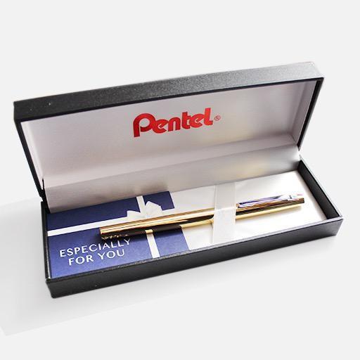 Bút Ký Cao Cấp Pentel RS3 Ngòi 0.8mm Mực Xanh | 2 Màu Vỏ