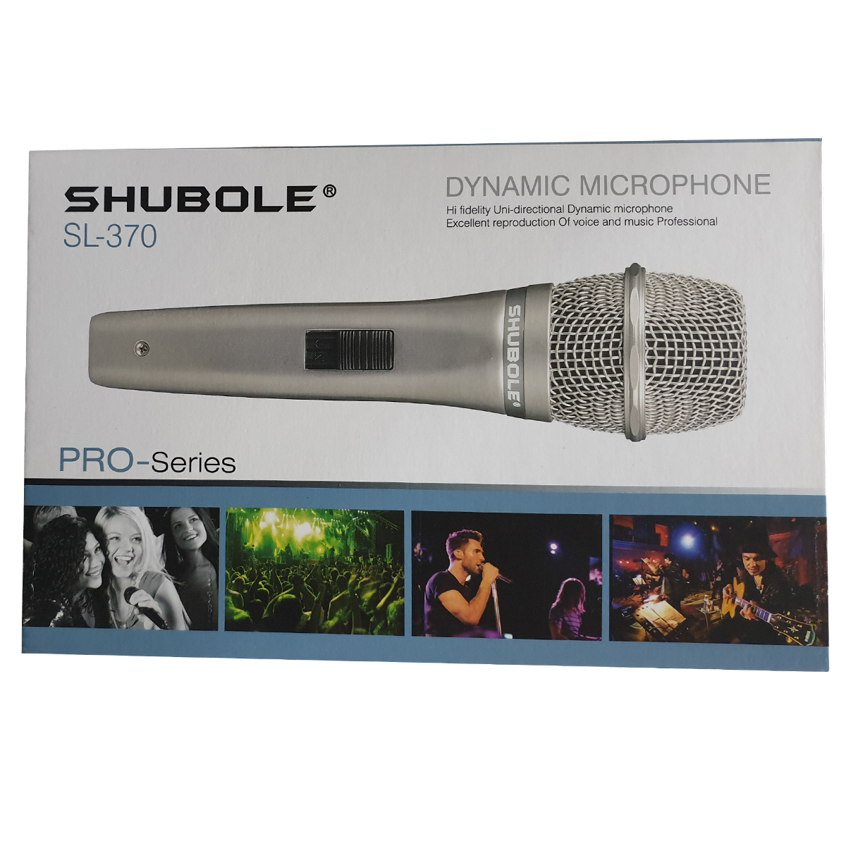 Micro Karaoke có dây SHUBOLE SL370 cao cấp - chất âm mượt mà, hút mic, không vỡ tiếng - Hàng chính hãng