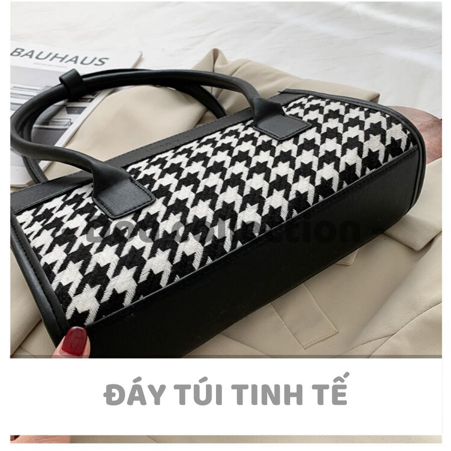 Túi Xách Kẹp Nách (Túi Đeo Vai) Thời Trang Thu Đông Họa Tiết HOUNDSTOOTH Sành Điệu - Mã XT030