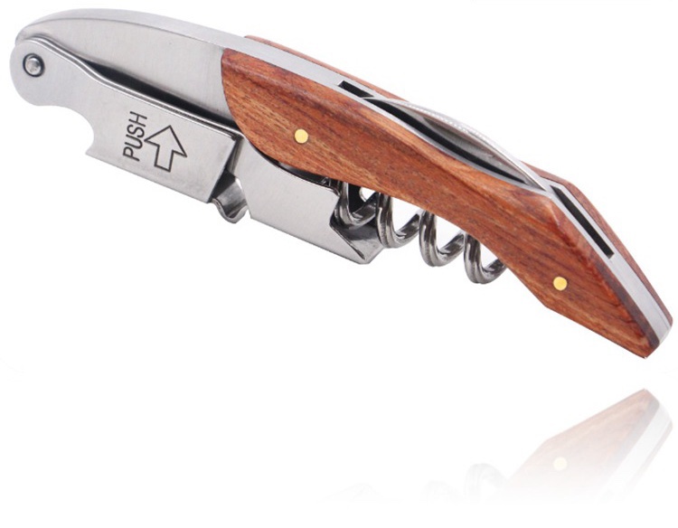 Dụng Cụ Khui Inox Đa Năng Tay Cầm Cán Gỗ