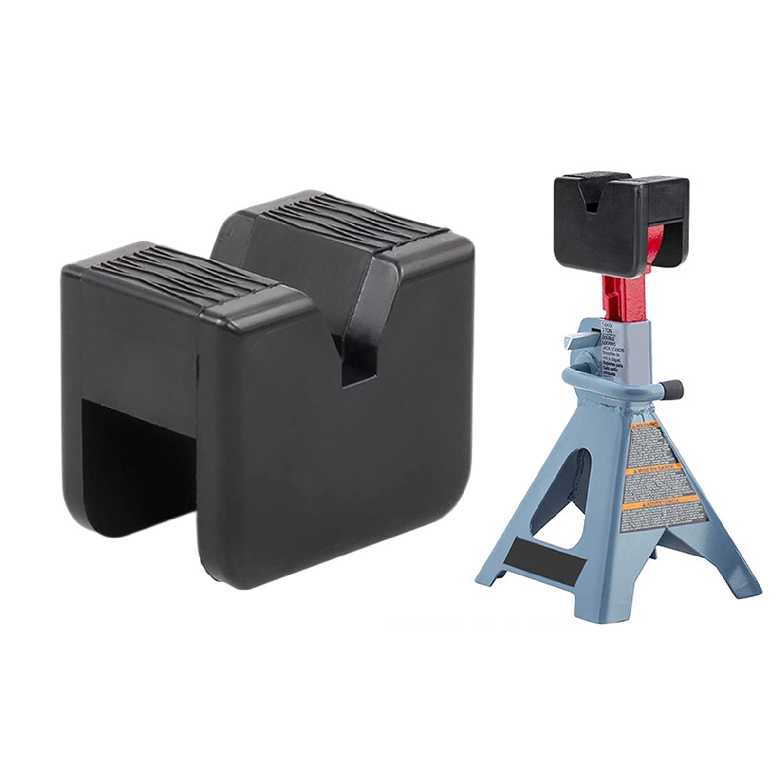 Car Lift Jack Rubber Pad 3 Ton Frame Rail Protector, Square Slotted, Pinch Weld Side Jack Adapter Stands, Car Lifting Tool