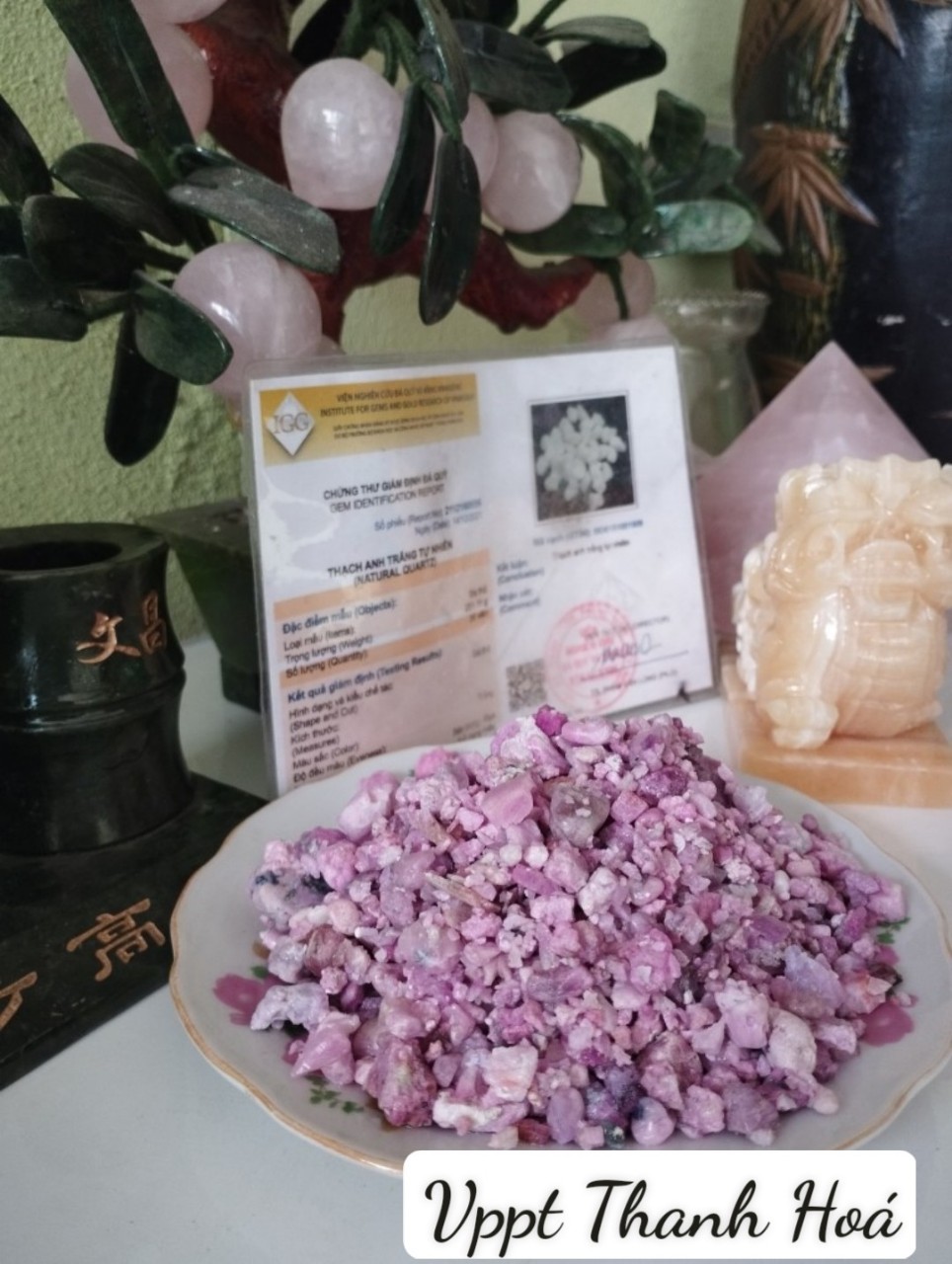 Vụn Đá Ruby Thô, Đá Thiên Nhiên Thanh Tẩy Dùng Trong Tarot, thiền định, Reiki, Phong thủy