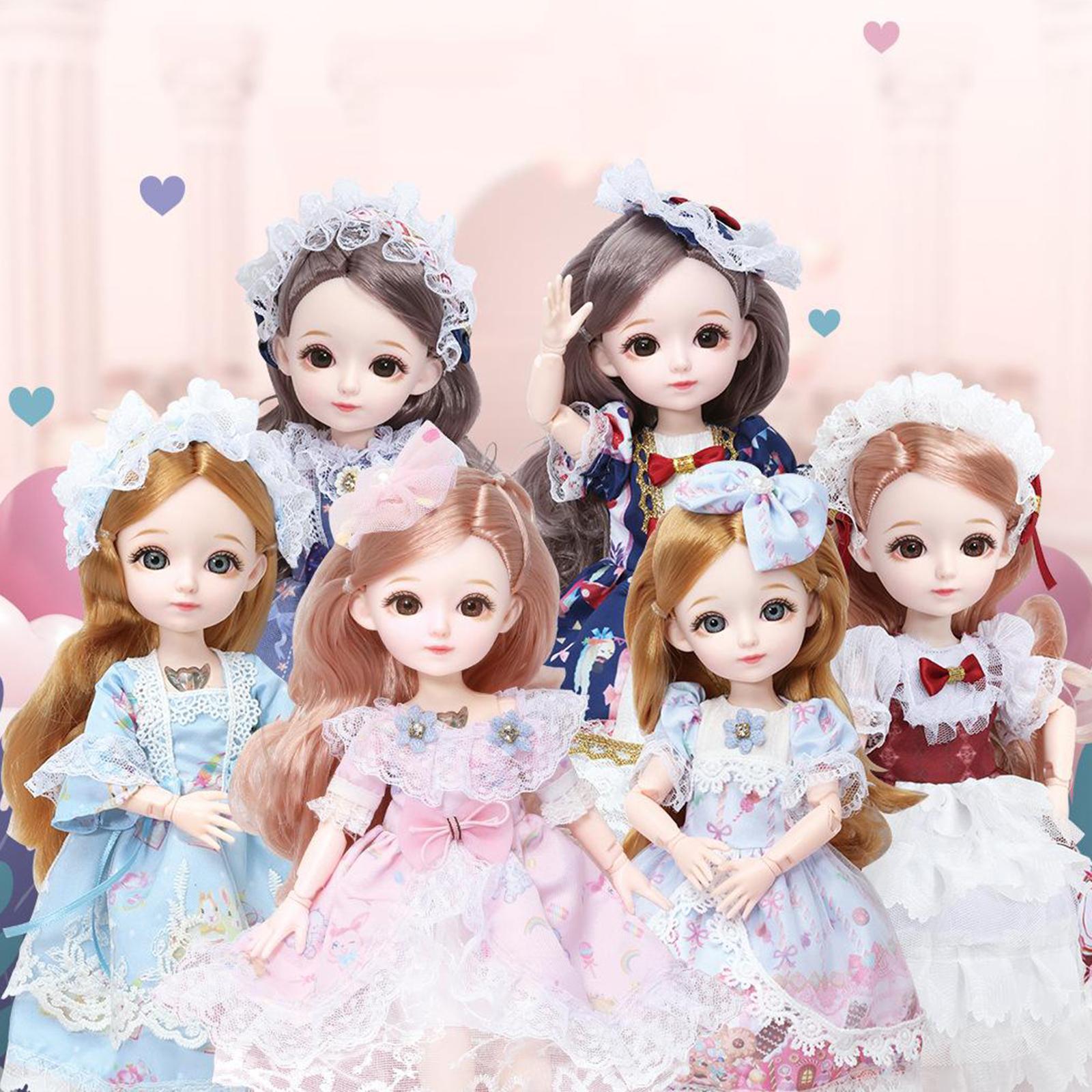 23 Flexible Ball Jointed BJD Girl Doll Kids Girl Pretend Play Toy Gift