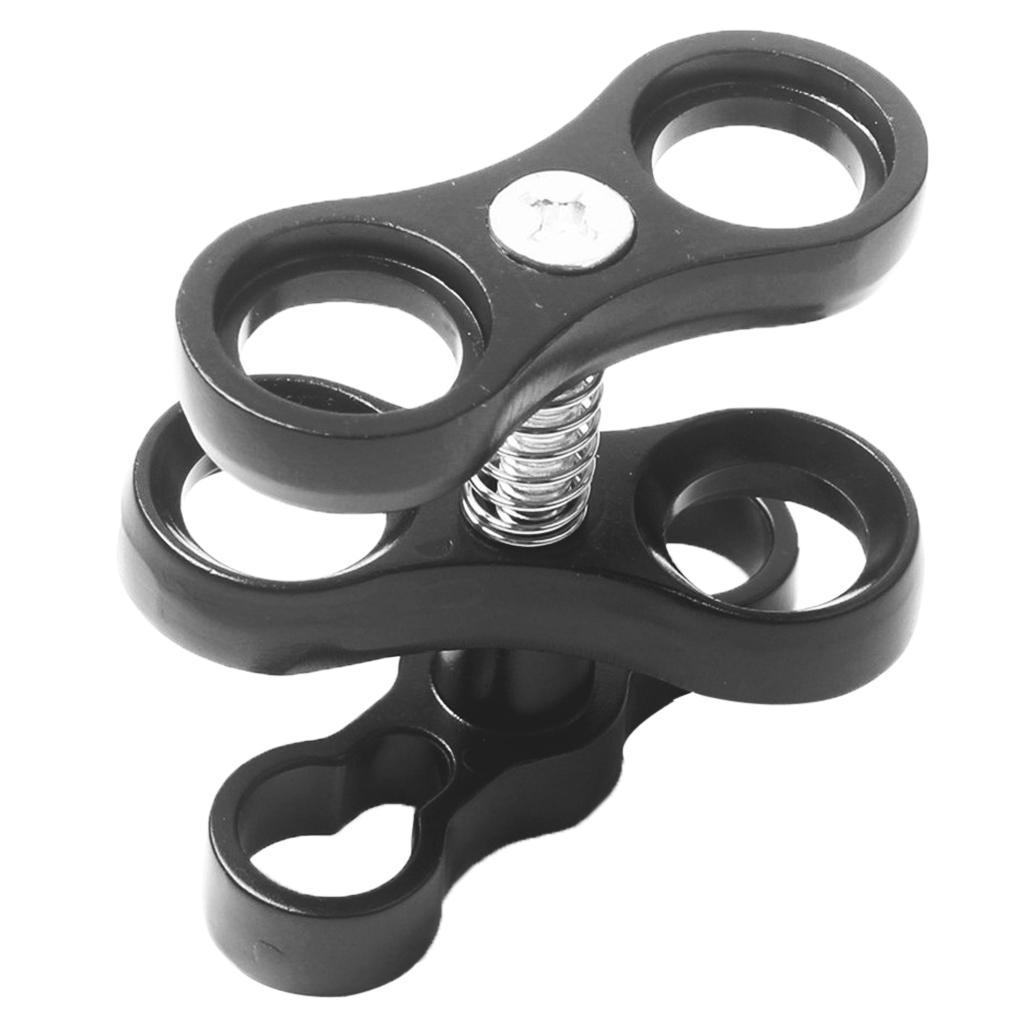 Diving 6" Ball Joint Arm Connector + 2 Clamp Mount F/ Underwater Photography