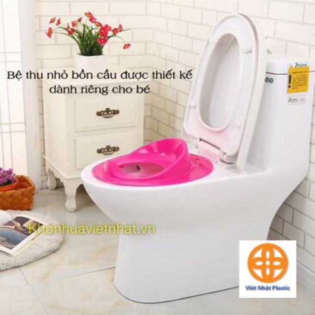 Bệ thu nhỏ bồn cầu cho bé nhựa Việt Nhật, bệ xí thu nhỏ bồn cầu giúp bé ngồi an toàn thoải mái (MS: 5439)