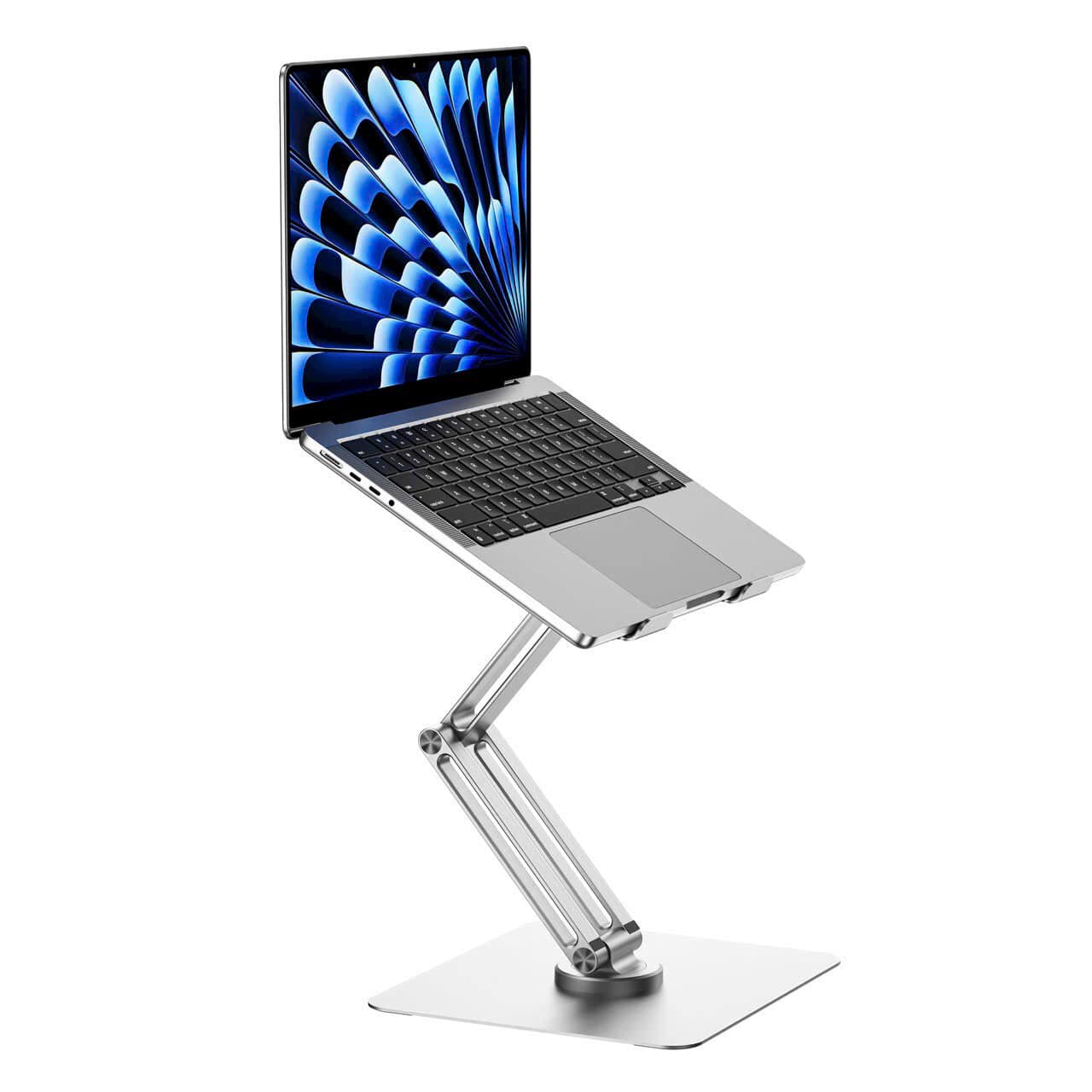 Giá đỡ nhôm nguyên khối tản nhiệt Xoay 360 độ hiệu WIWU S801 cho Laptop / Macbook / iPad từ 10 - 17 inch, Gấp gọn tiện lợi - Hàng nhập khẩu