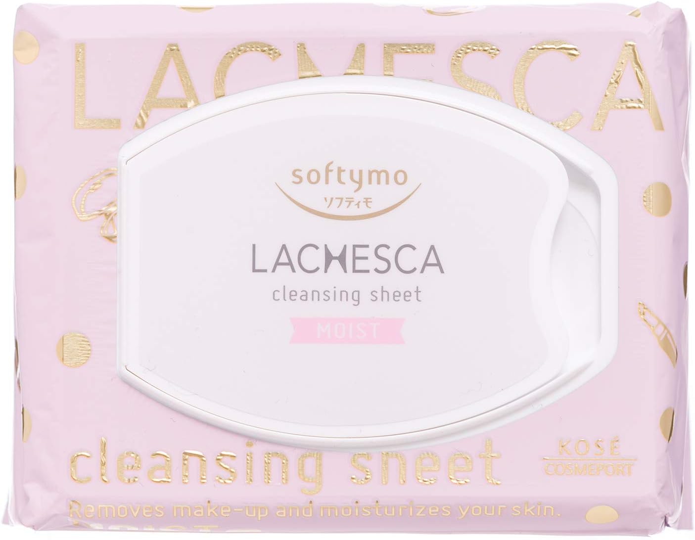 Khăn Giấy Tẩy Trang Lachesca  Cấp Ẩm Giúp Dưỡng Sáng Da Softymo Lachesca Cleansing Sheet n Rich Moist 50 Tờ / Hộp