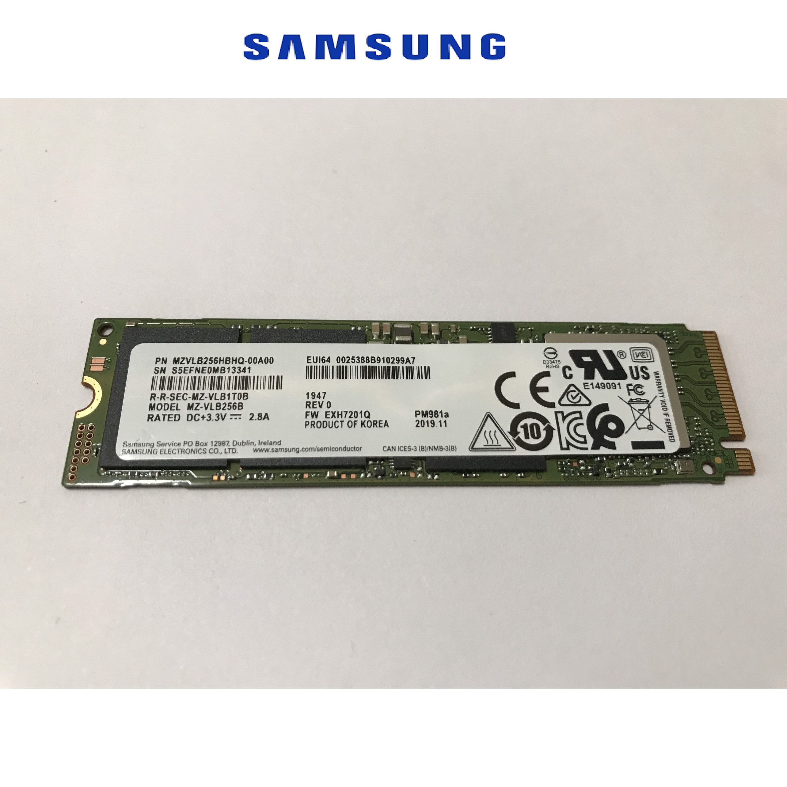 (Giá Hủy Diệt) Ổ Cứng gắn trong SSD Samsung PM981A M2 2280 PCIe NVMe - Hàng Nhập Khẩu