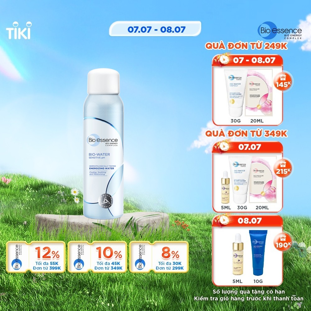 Nước xịt khoáng dưỡng da Bio-Essence Bio-Water Energizing Water 100ml