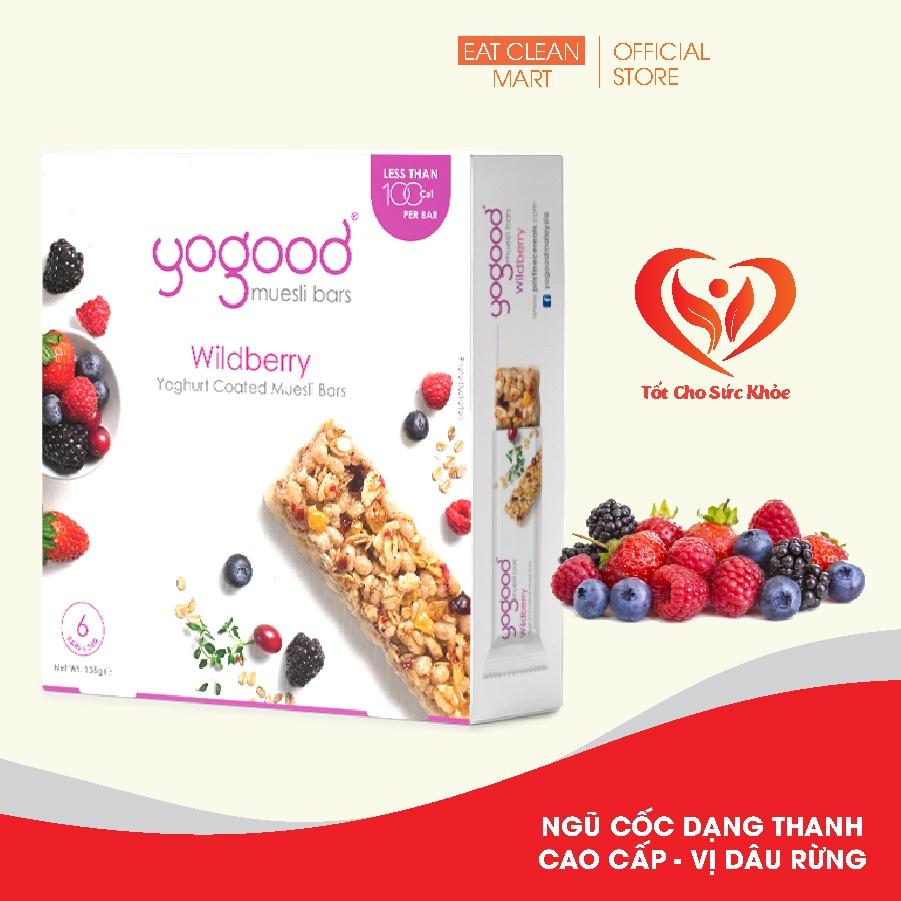 Thanh Hạt Ngũ Cốc Dâu Rừng Yogood - Wildberry Muesli Bars Hộp 138g