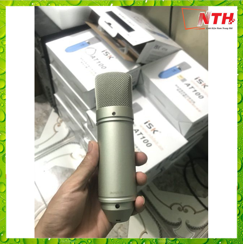 Micro Thu Âm Livestream Karaoke ISK AT100 Cao Cấp, Chất Lượng - Hàng Nhập Khẩu