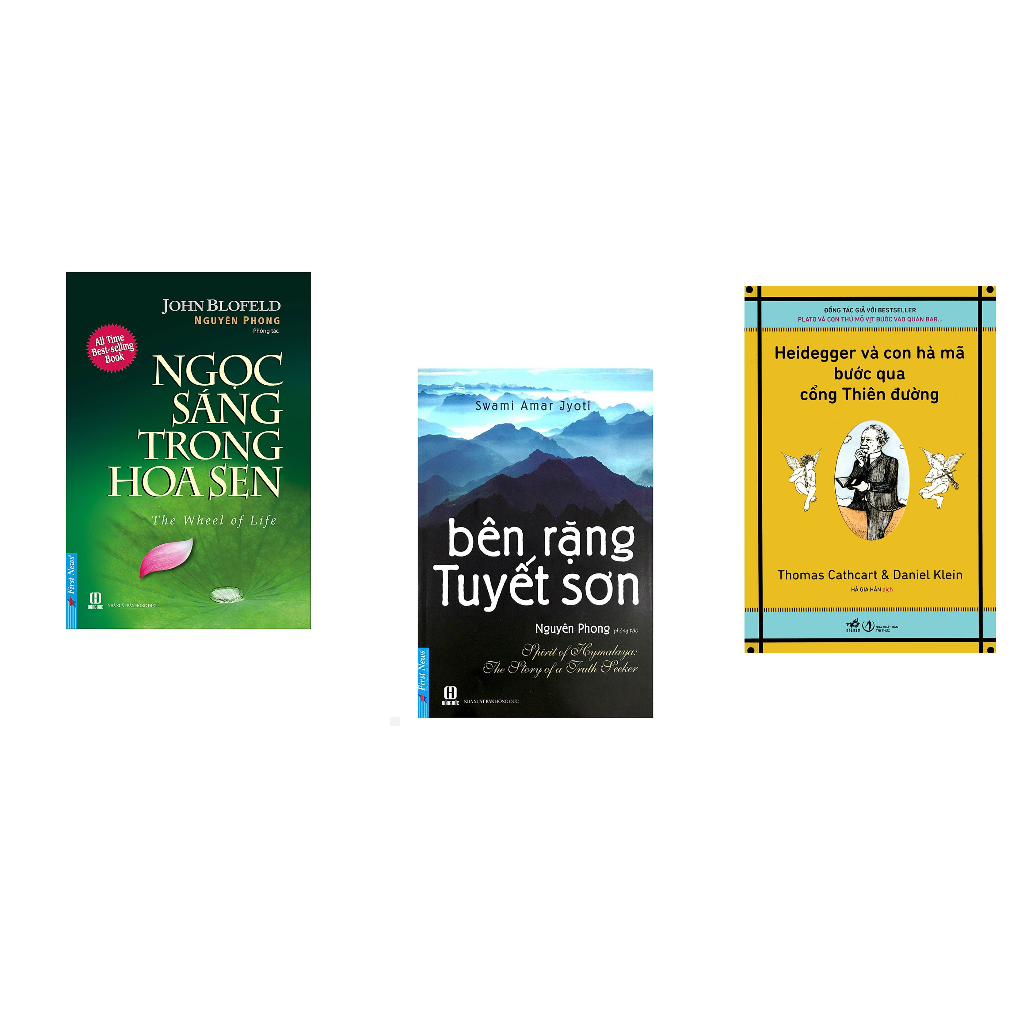 Combo 3 cuốn sách: Ngọc Sáng Trong Hoa Sen + Bên Rặng Tuyết Sơn + Heidegger và con hà mã bước qua cổng thiên đường