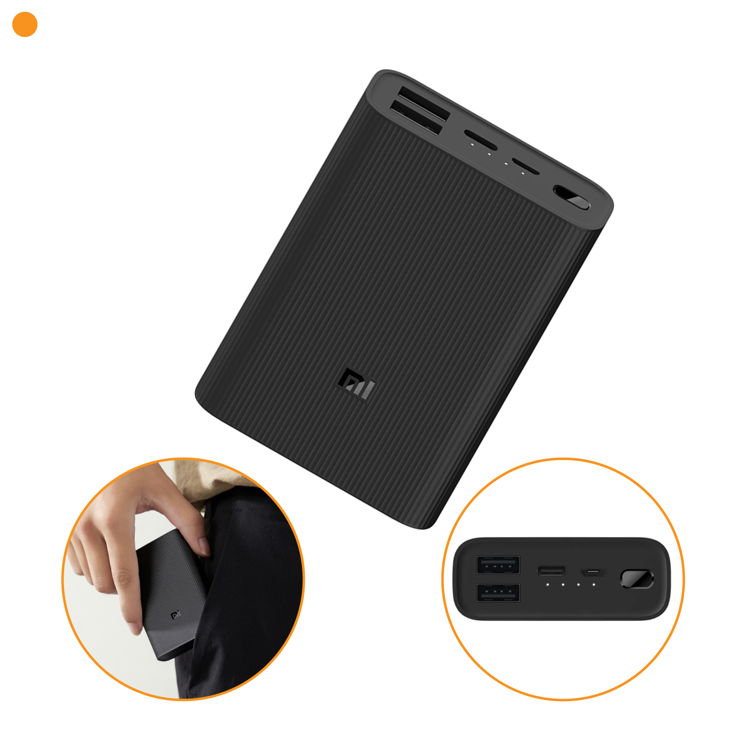 Pin sạc dự phòng Xiaomi Power Bank 3 10,000mAh Ultra Compact - Hàng chính hãng