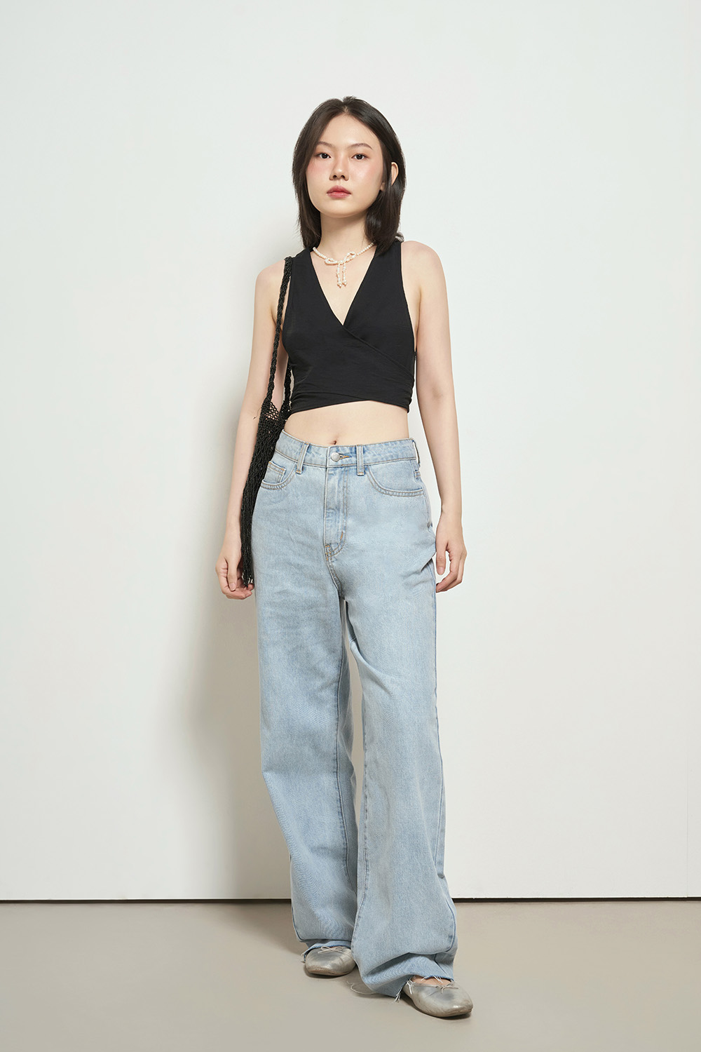 DOTTIE - Quần jeans ống rộng nữ - Q0260