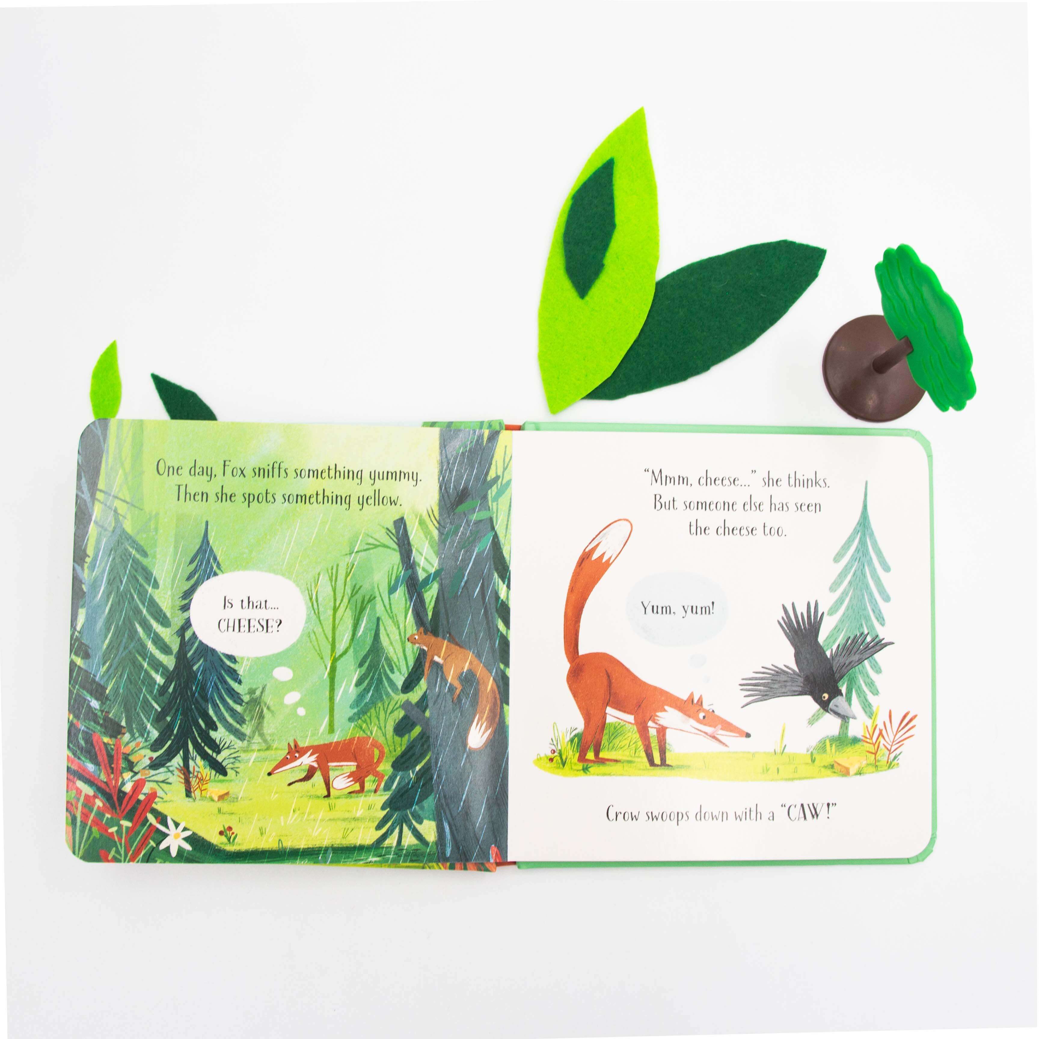Little Board Books: The Fox and the Crow - TRUYỆN TRANH TIẾNG ANH CHO BÉ