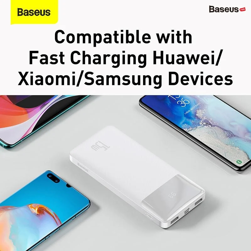 Sạc dự phòng Baseus Bipow 10000mAh 20W - Hàng Chính Hãng
