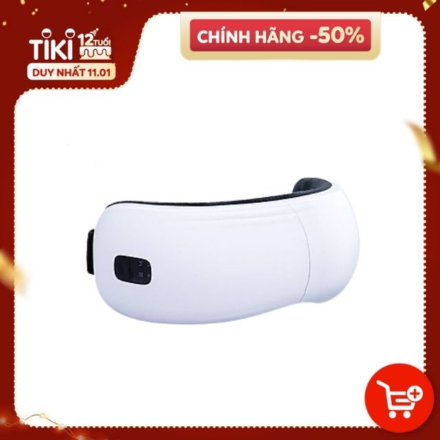 Máy Massage Mắt Tích Hợp Bluetooth Nghe Nhạc Thư Giãn Giảm Bọng Mắt, Thâm Mắt - 5 Chế Độ Massage Khác Nhau, Gấp Gọn 180°, Pin Dung Lượng 1200mAh - Hàng nhập khẩu