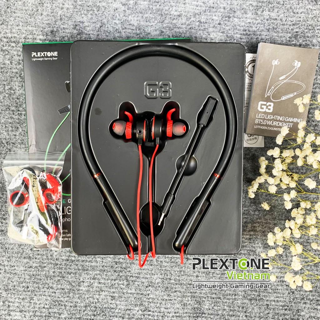 Tai nghe Gaming Không dây Plextone G3 LED Bluetooth 5.0 có MIC nối dài Đàm thoại - Hàng chính hãng