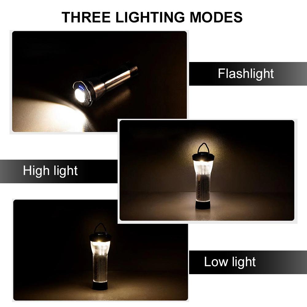 TOMSHOO USB Rechargeable Camping Tent Lantern Magnetic Work Light Flashlight with Tripod for Outdoor Camping Emergency