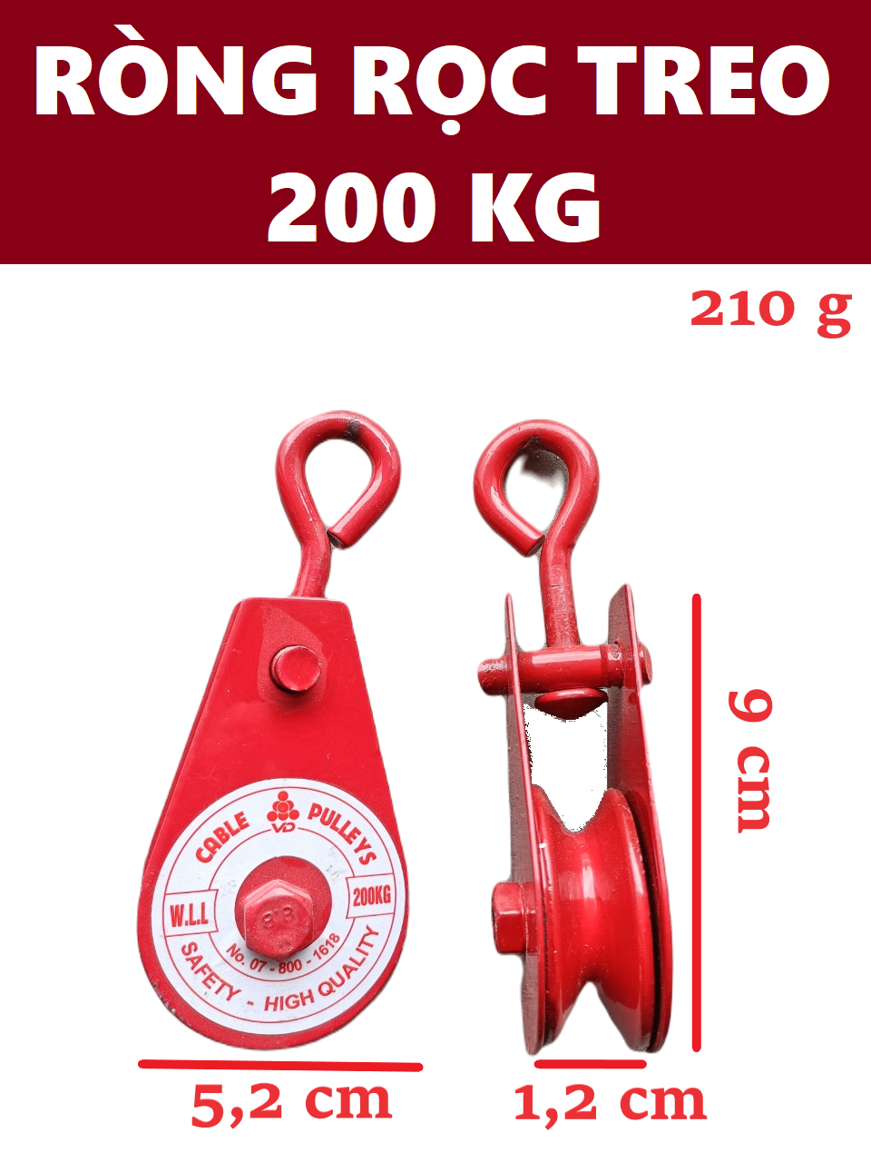 Ròng Rọc Pully 200 kg