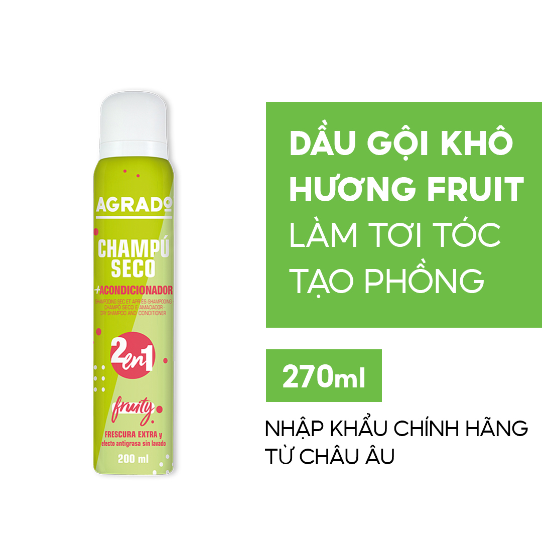 Dầu gội khô Agrado Fruity 200ml