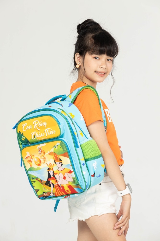 Ba Lô C1 Fairy Tale - Con Rồng Cháu Tiên B-12-097 - Xanh Nhạt