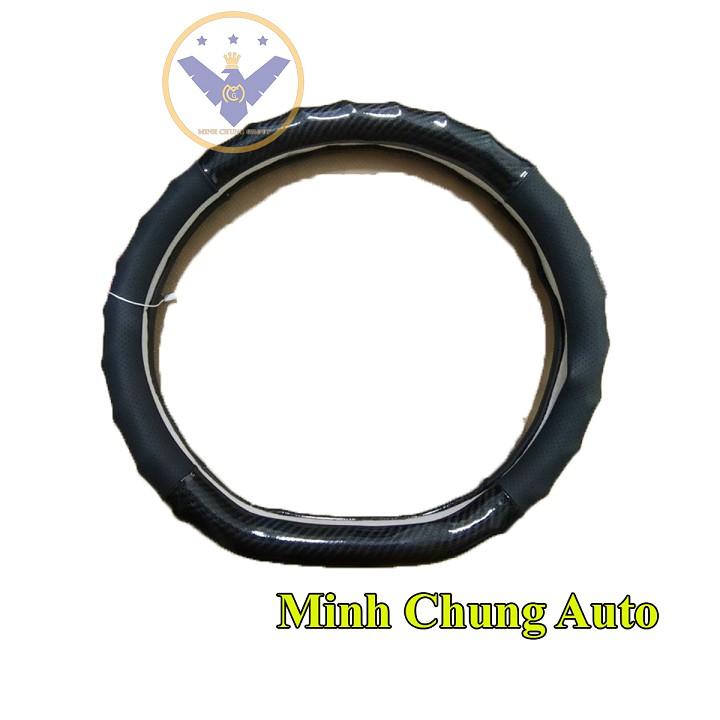Bọc vô lăng ô tô da cacbon 'Dcut phiên bản Sport