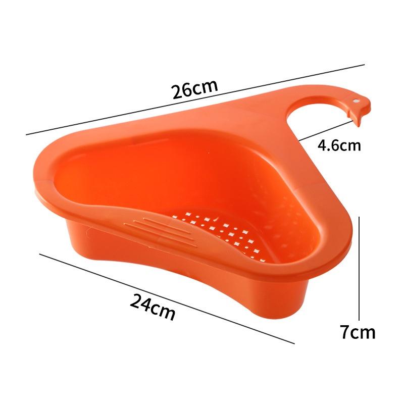 Giỏ lọc rác bồn rửa chén hình tam giác - Giỏ gác bồn rửa bát lọc nước thông minh